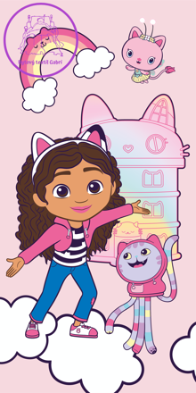 Dětská froté osuška Gabby´s Dollhouse 03 - 70 x 140