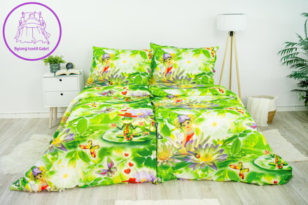 Dětské ložní povlečení bavlněné Stanex víla (LS334), 140 x 200 + 90 x 70, knoflíkové