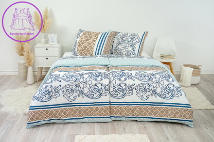 Ložní povlečení bavlněné Stanex Luisa (LS247), 140 x 200 + 90 x 70, Knoflíkové