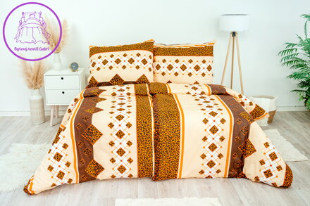 Ložní povlečení bavlněné Stanex Laura (LS01), 140 x 200 + 90 x 70, Knoflíkové