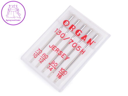 Strojové jehly Jersey sdružené 70; 80; 90; 100 Organ