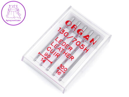 Strojové jehly na kůži sdružené 90;100 Organ