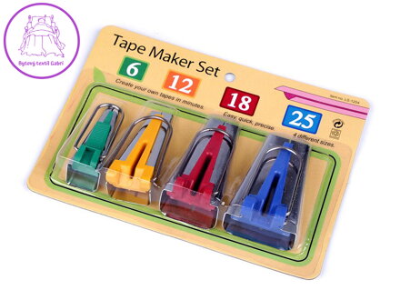 Zakladač šikmých proužků sada 4 ks