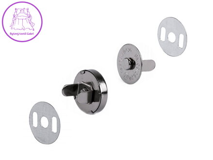 Magnetické zapínání Ø14 mm nikl antik