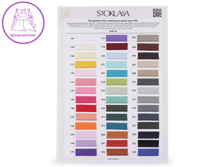 Barevnice zip spirálový 3 mm POL