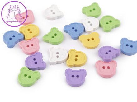 Knoflík dětský velikost 30" medvídek smile