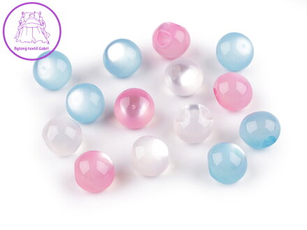 Perla k našití / knoflík kočičí oko Ø11 mm