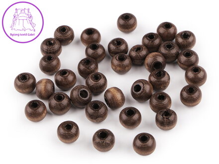 Dřevěné korálky Ø8-9 mm
