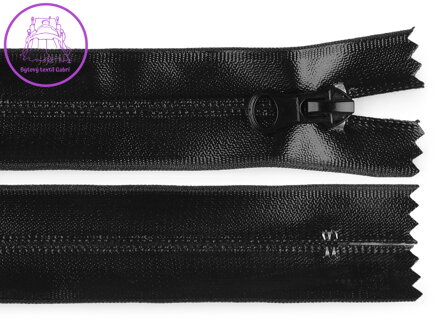 Voděodolný zip šíře 7 mm délka 18 cm spirálový