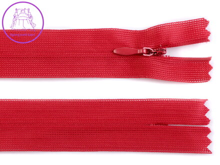 Spirálový zip skrytý šíře 3 mm délka 60 cm dederon