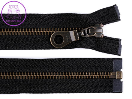 Staromosazný zip YKK No 5 délka 70 cm bundový