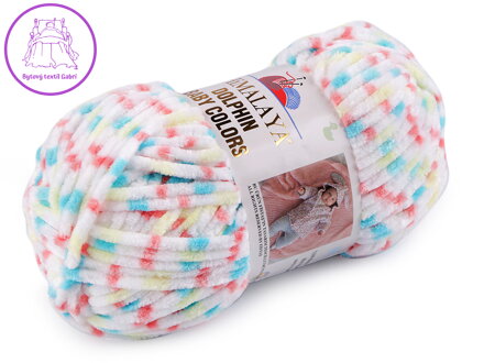 Pletací žinylková příze Dolphin Baby Colors 100 g