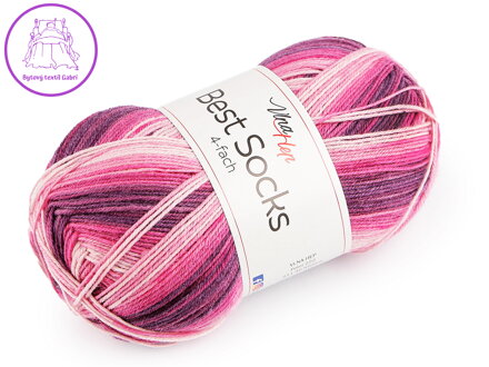 Pletací příze Best Socks samovzorovací / ponožkovka 100 g