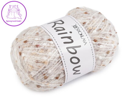 Pletací příze mohérová Rainbow 100 g