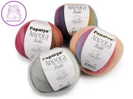 Pletací příze Papatya Angora Batik 100 g