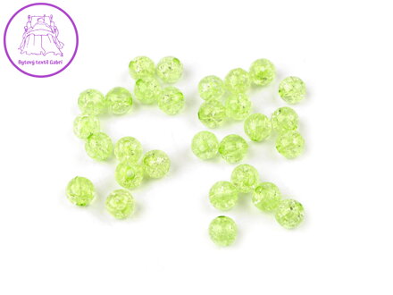 Plastové korálky kraklované Ø8 mm