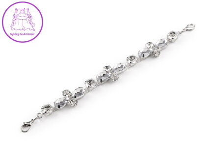 Štrasová ozdoba s karabinkami