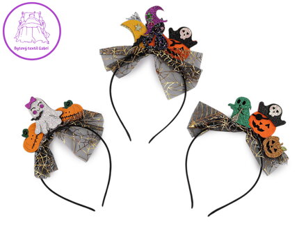 Čelenka do vlasů Halloween / čarodějnice