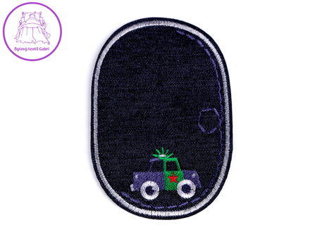 Nažehlovačka / záplata riflová auto