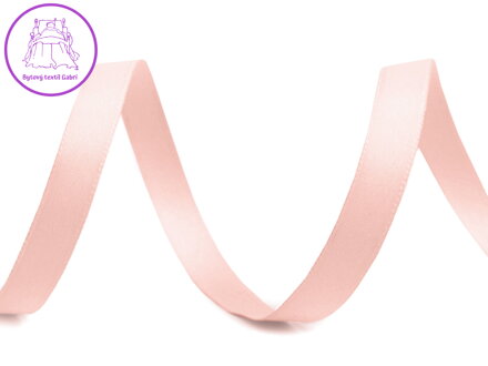 Atlasová hedvábná stuha oboulící šíře 10 mm matná