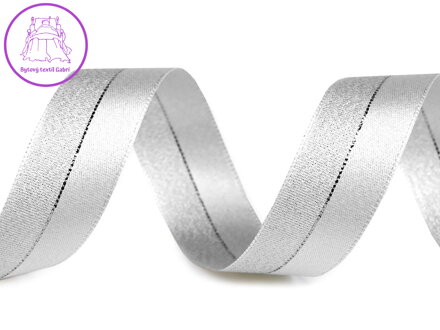 Stuha s lurexem šíře 25 mm