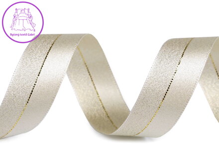 Stuha s lurexem šíře 25 mm