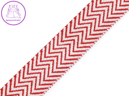 Bavlněný oboustranný popruh šíře 38 mm