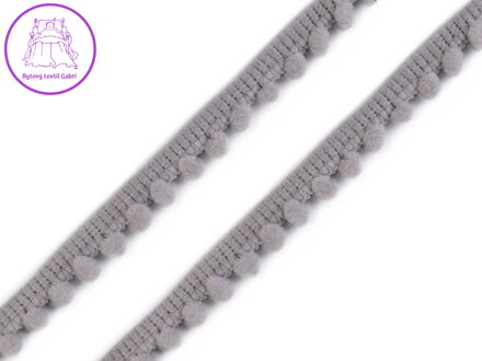 Prýmek šíře 11 mm s bambulkami Ø5 mm