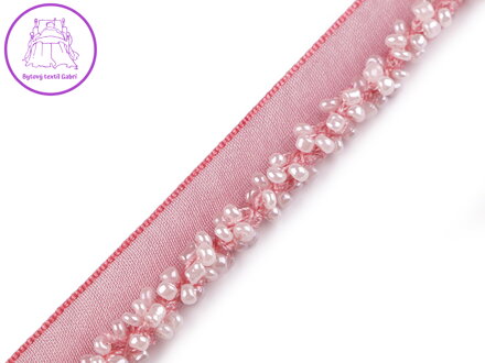 Polyesterová paspulka / kédr s rokajlem šíře 15 mm