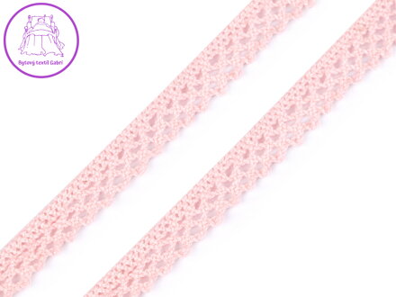 Bavlněná krajka šíře 12 mm paličkovaná