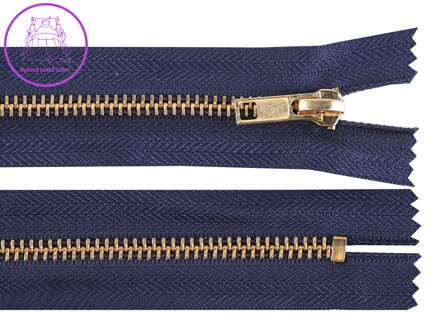 Kovový zip No 5 délka 14 cm (jeansový)