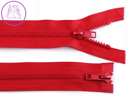 Zip kostěný 5 mm dělitelný 2 jezdce / dvoucestný 95 cm bundový