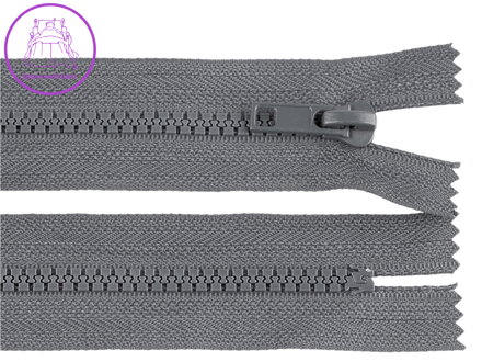 Zip kostěný šíře 5 mm délka 18 cm černý