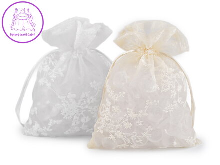 Dárkový pytlík vyšívaný 13x18 cm