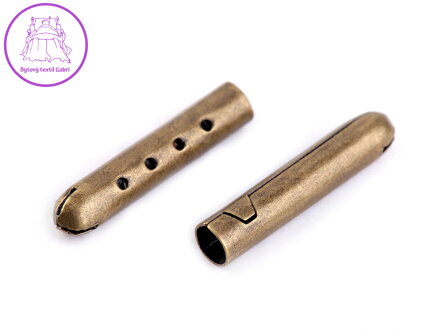 Kovová koncovka na šňůrky 4,5x22 mm