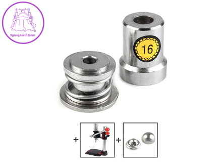 Piston na potahování vypouklých knoflíků velikost 16",