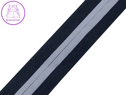 Zip spirálový krytý šíře 5 mm metráž reflexní