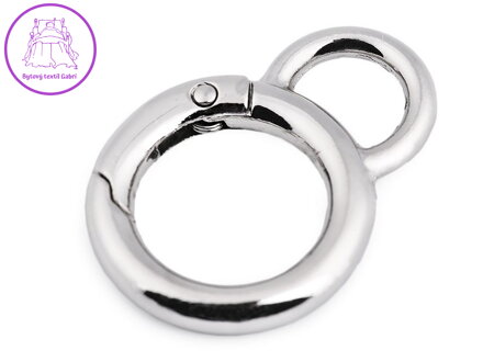 Karabina kulatá s očkem na kabelky Ø20 mm