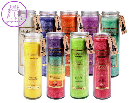 Vonná čakrová svíčka ve skle velká 320 g