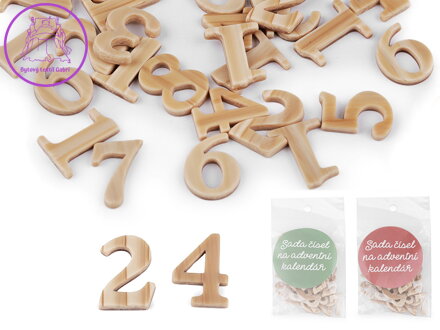 Čísla k výrobě adventního kalendáře / 1-24