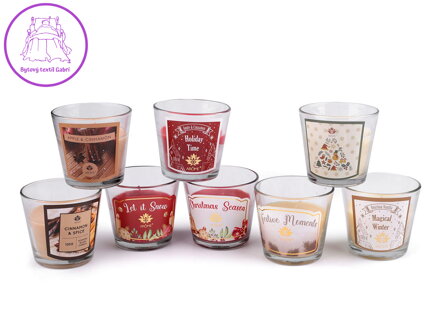 Vánoční vonná svíčka ve skle Vánoční vonná svíčka ve skle