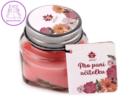 Malá vonná svíčka ve skle s jmenovkou 28 g Malá vonná svíčka ve skle s jmenovkou 28 g