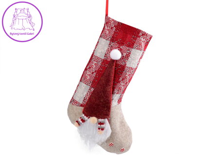 Mikulášská / vánoční punčocha 24x44 cm
