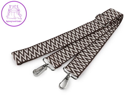 Textilní ucho / popruh na tašku s karabinami 130 cm