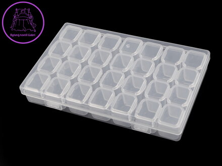 Plastový box / zásobník 10,5x17,5x2,5 cm