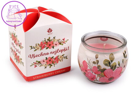 Vánoční vonná svíčka ve skle 90 g