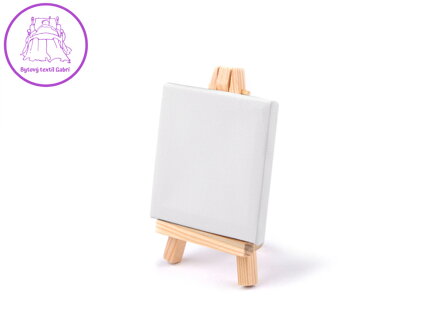 Mini malířský stojan s plátnem