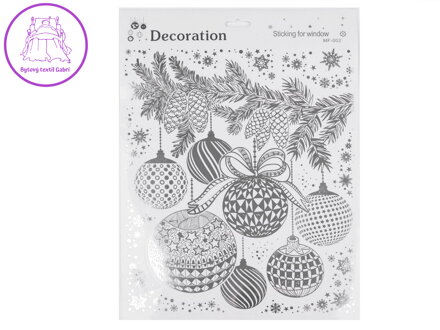 Vánoční okenní fólie samolepicí