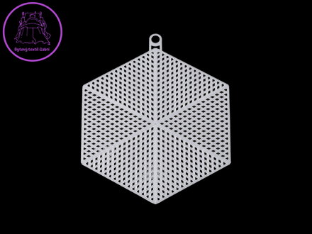 Plastová kanava / mřížka vyšívací srdce, vločka