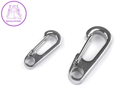 Karabina z nerezové oceli průvlek 3; 4 mm
